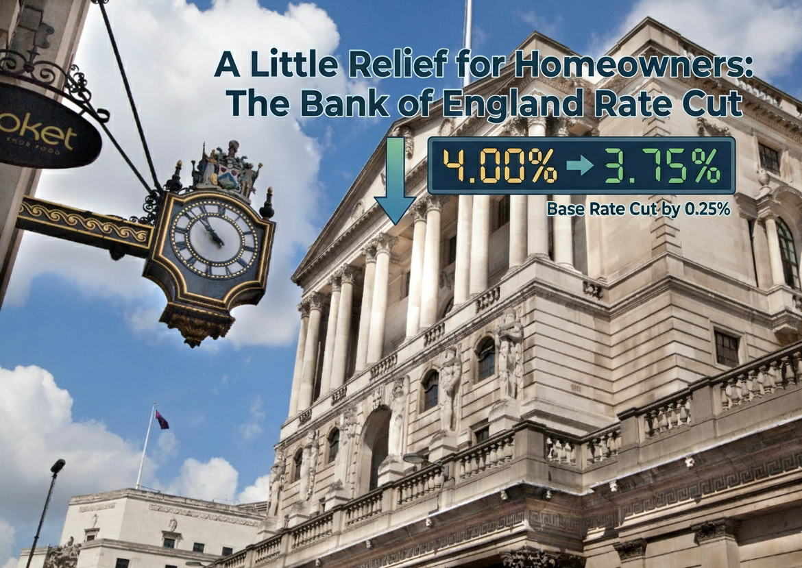 Bank of England cuts base rate by 0.25% to 3.75